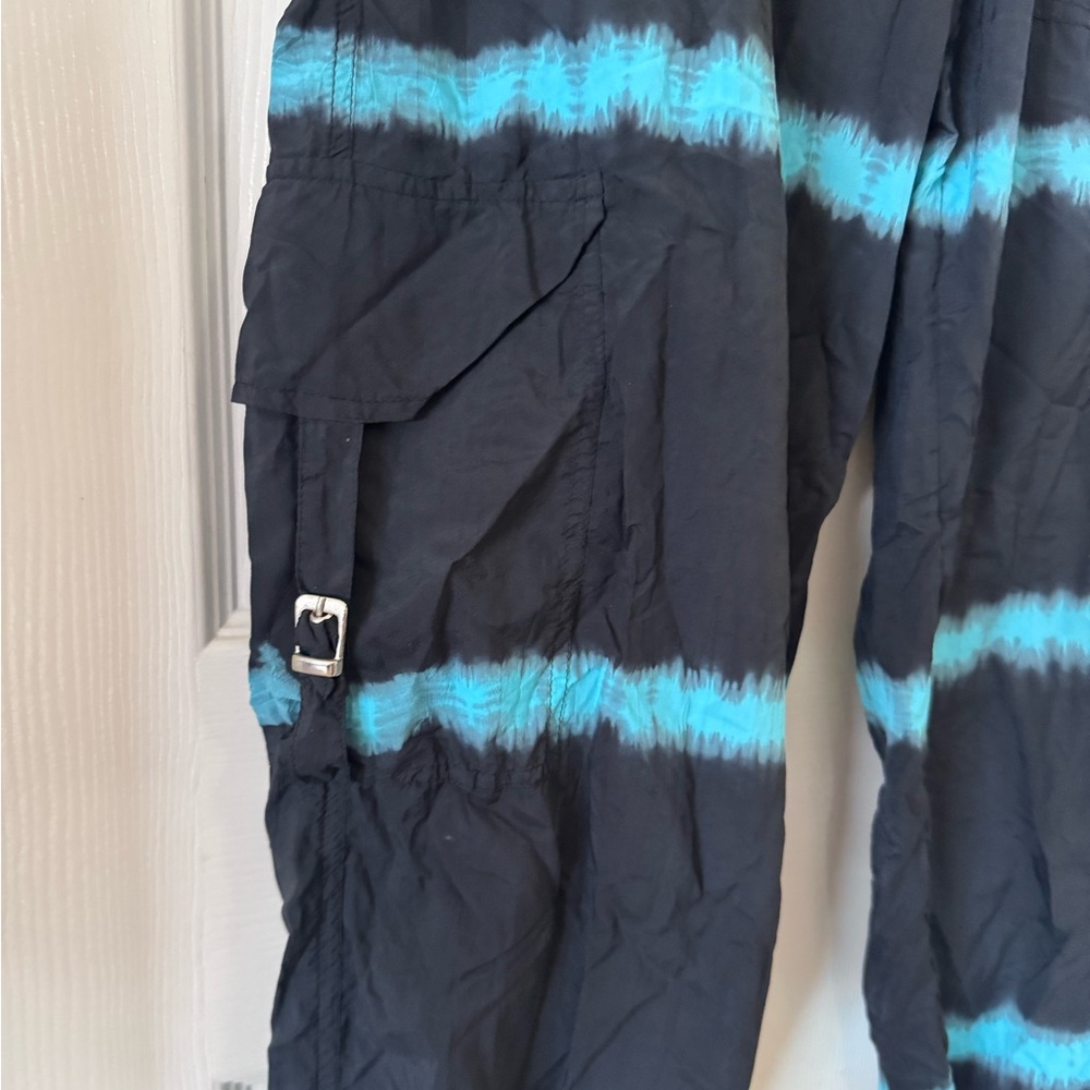 Equilibrium Activewear Womens Tie-Dye Cargo Jogger Hip Hop Dance Pants Size M - Picture 3 of 7